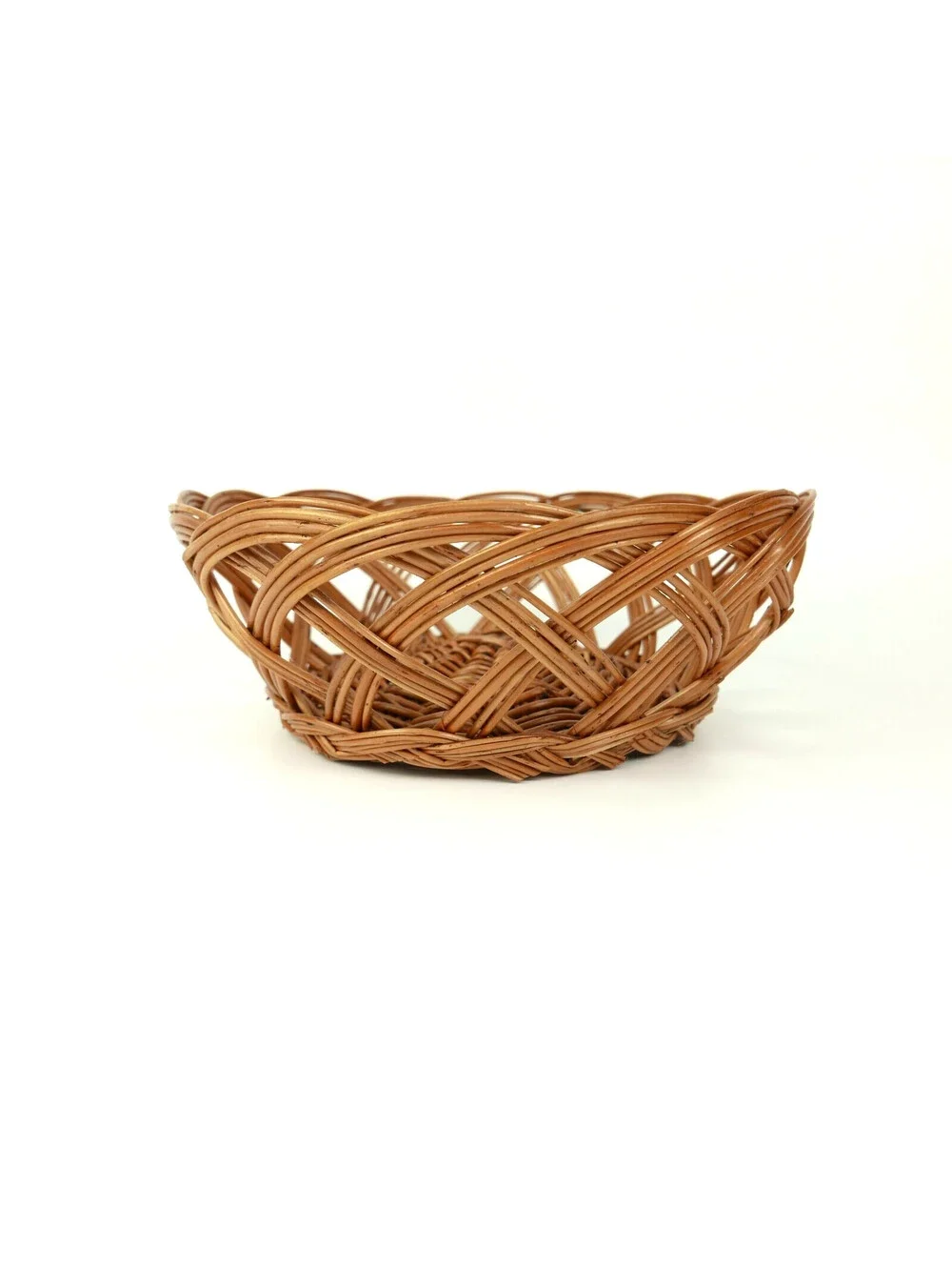 Vintage Woven Wicker Basket 9